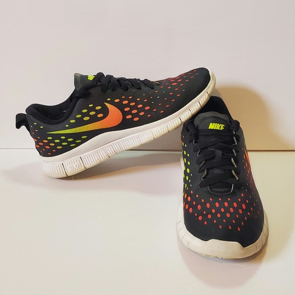 🌸2 For $15🌸 Nike Free Express Black/Multi - US Size 5Y (Women's 6.5) Sneakers - Picture 2 of 9
